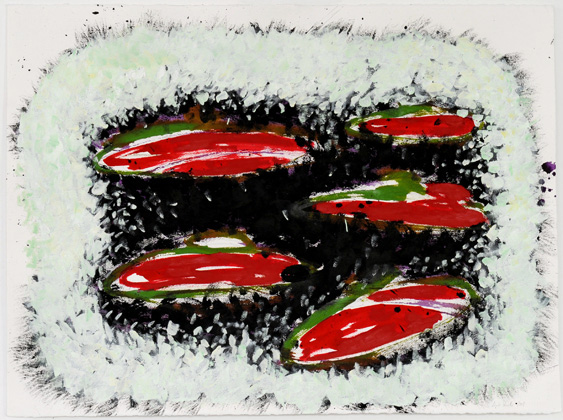 Untitled, 2008, Oil on paper, 57 x 76,5 cm