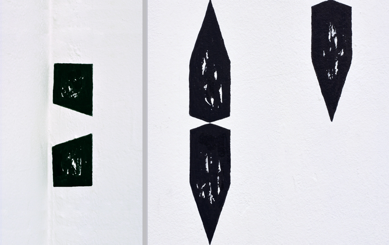 Betwixt and Between, 2017, Ink and pencil on wall, details