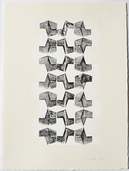 Betwixt and Between No 5, 2016, Ink and pencil on paper, 38 x 28,5 cm